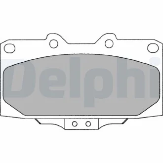 A_Гальмівні колодки дискові SUBARU Impreza "F "00-07 - знято з виробництва Delphi LP2044