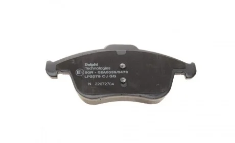Колодки гальмівні (передні) Renault Megane III/Laguna III/Scenic III 07- (Continental) Delphi LP2079