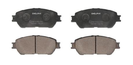 Тормозные колодки, дисковые Delphi LP2132