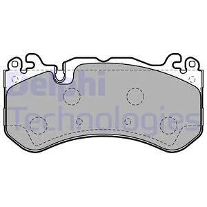 Тормозные колодки дисковые MERCEDES 204/219/230 AMG "F "08>> Delphi LP2149