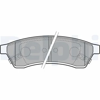 DELPHI CHEVROLET гальмівні колодки задн.Epica Delphi LP2197