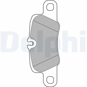 DELPHI PORSHE колодки гальм. передн. 911 12-, Panamera 09- Delphi LP2237