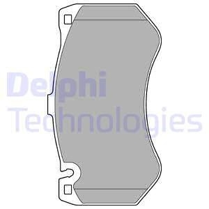 Тормозные колодки, дисковые Delphi LP2290 (фото 1)