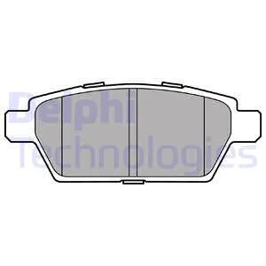Тормозные колодки, дисковые Delphi LP2493
