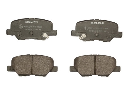 Тормозные колодки, дисковые Delphi LP2501 (фото 1)