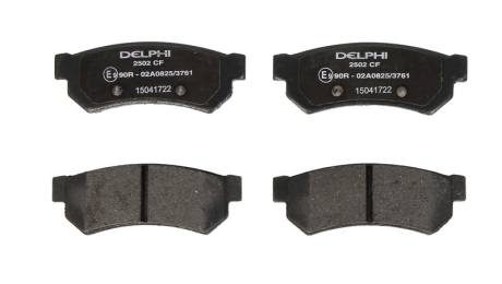 Тормозные колодки, дисковые Delphi LP2502