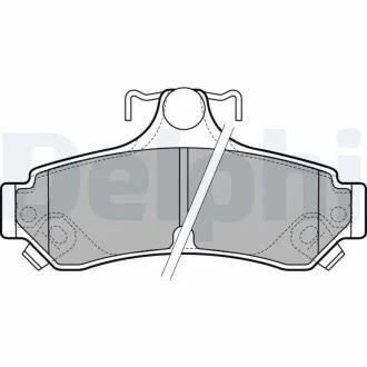 Гальмівні колодки, дискові Delphi LP2700