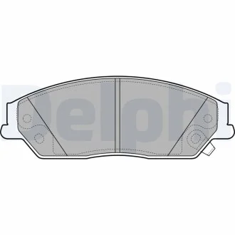 Гальмівні колодки дискові TOYOTA Camry VIII (XV50) "F "11-18 Delphi LP2714