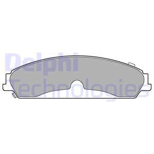 CHRYSLER гальмівні колодки передн.300C 04- Delphi LP3216