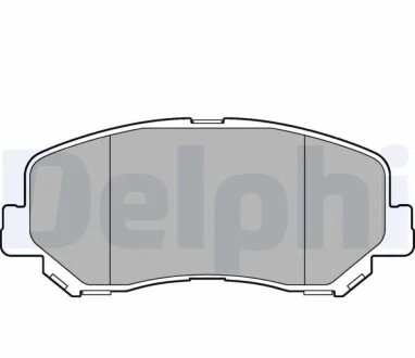 Колодки тормозные (передние) Jeep Cherokee 2.0-2.2 CRD/3.2 13- (Akebono) Delphi LP3269
