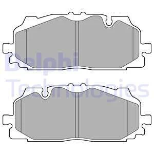 Тормозные колодки, дисковые Delphi LP3272