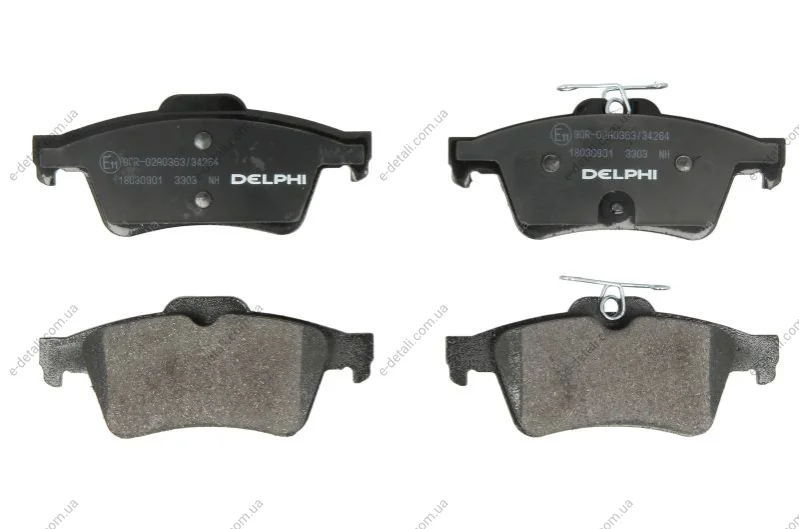 Гальмівні колодки, дискові Delphi LP3303 (фото 1)
