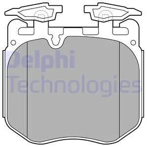 Тормозные колодки, дисковые Delphi LP3304