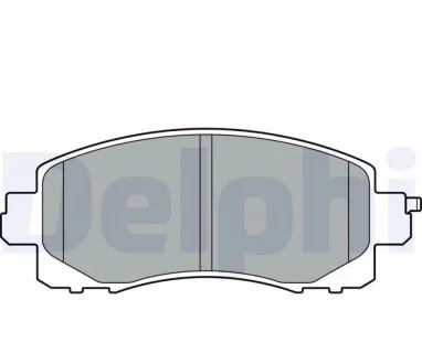 Колодки гальмівні (передні) Subaru Impreza 16-/Forester 18-/XV 17- Delphi LP3411