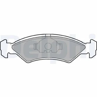 DELPHI FORD колодки гальмівні передні FIESTA 17MM 8/83-89 Delphi LP351