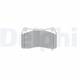 Тормозные колодки, дисковые Delphi LP3575