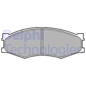 Гальмівні колодки, дискові Delphi LP358 (фото 1)