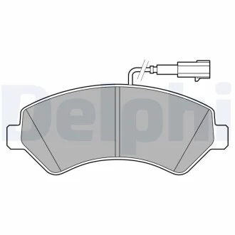 Тормозные колодки, дисковые Delphi LP3623
