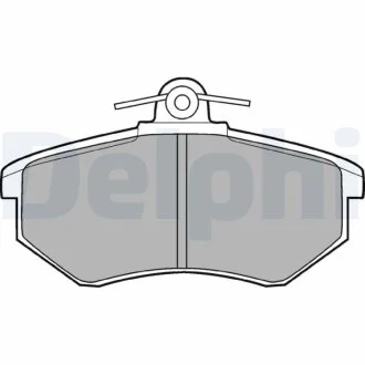 Комплект гальмівних колодок з 4 шт. дисків Delphi LP424