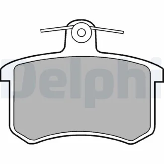 Тормозные колодки дисковые AUDI 100/A4/A8 "R "86-03 Delphi LP451
