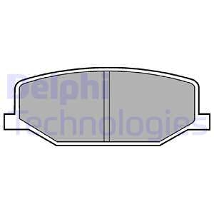 Тормозные колодки дисковые SUZUKI Jimny "F "98>> Delphi LP527 (фото 1)