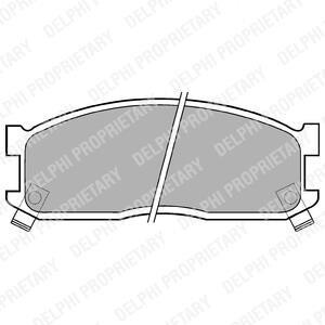 MAZDA колодки гальмівні передн.E2200, ASIA мот. Hi-Topic 2.7D 05.93-12.98 Delphi LP530 (фото 1)