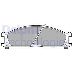 Гальмівні колодки, дискові Delphi LP543