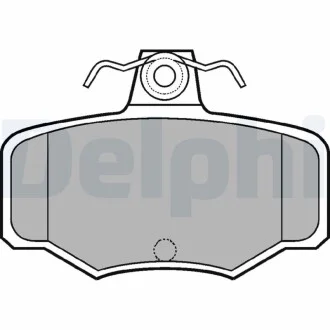 Тормозные колодки дисковые NISSAN Almera/Primera "R "90-06 Delphi LP617
