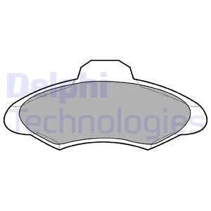 DELPHI FORD колодки гальмів.передн.Escort 90- Delphi LP673