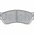 Тормозные колодки дисковые SUBARU/SUZUKI Justy/Alto "93>> Delphi LP676 (фото 1)