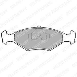 Гальмівні колодки, дискові Delphi LP677