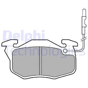 Гальмівні колодки, дискові Delphi LP696