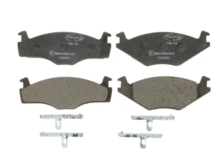 Тормозные колодки дисковые AUDI/SEAT/SKODA/VW A3/Leon/Toledo/Fabia/Octavia/Bora/Golf IV "97>> Delphi LP756