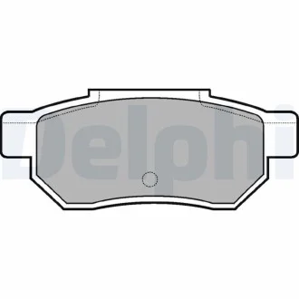 Гальмівні колодки, дискові Delphi LP772