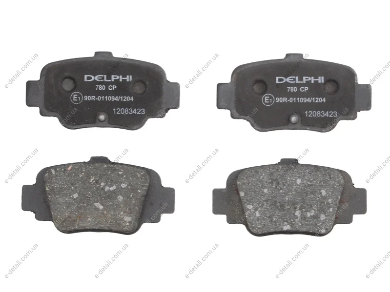 Тормозные колодки дисковые NISSAN Micra "R "93-02 Delphi LP780 (фото 1)