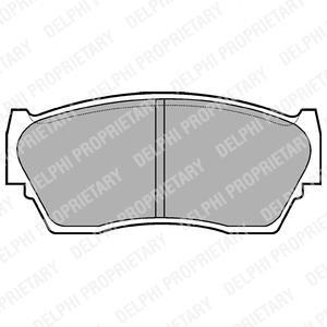 Гальмівні колодки, дискові Delphi LP783