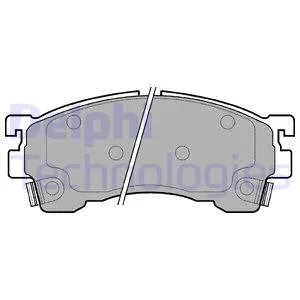 Тормозные колодки дисковые MAZDA Xedos-6/MX-6/626/323/Premacy "F "91-03 Delphi LP801