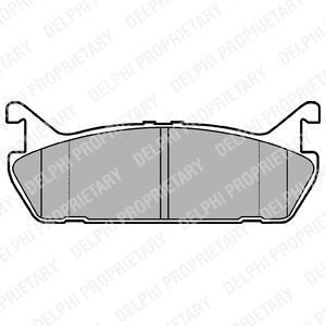 Тормозные колодки дисковые SUZUKI/DAIHATSU/MAZDA Baleno/Applause/MX5/323/RX7 "F "89-02 Delphi LP931