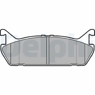 Тормозные колодки дисковые SUZUKI/DAIHATSU/MAZDA Baleno/Applause/MX5/323/RX7 "F "89-02 Delphi LP931