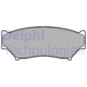 Гальмівні колодки, дискові Delphi LP967 (фото 1)