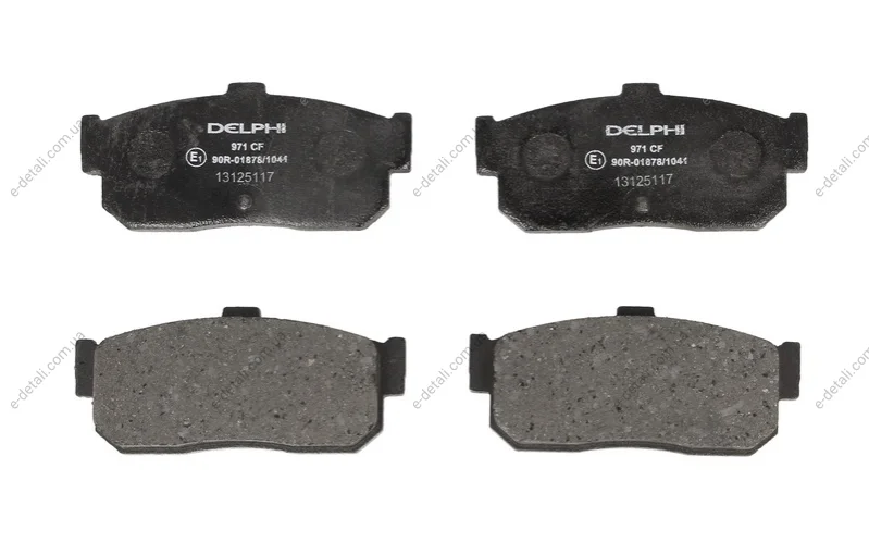 Гальмівні колодки, дискові Delphi LP971 (фото 1)