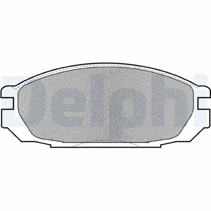 DELPHI гальмівні колодки диск. задн.NISSAN Patrol 2.8TD/4,2i Delphi LP983 (фото 1)