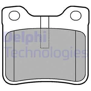 Тормозные колодки дисковые PEUGEOT 406/607 "R "96-05 Delphi LP991