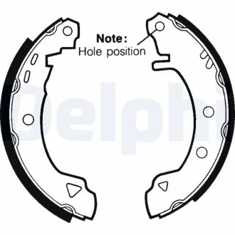Тормозные колодки, барабанные Delphi LS1402