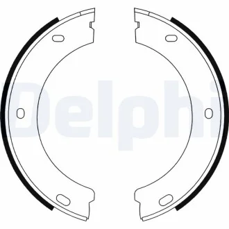 Гальмівні колодки, барабанні Delphi LS1597
