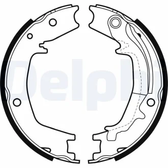 DELPHI Колодки ручного тормоза HYUNDAI Tucson, Santa Fe Delphi LS1985
