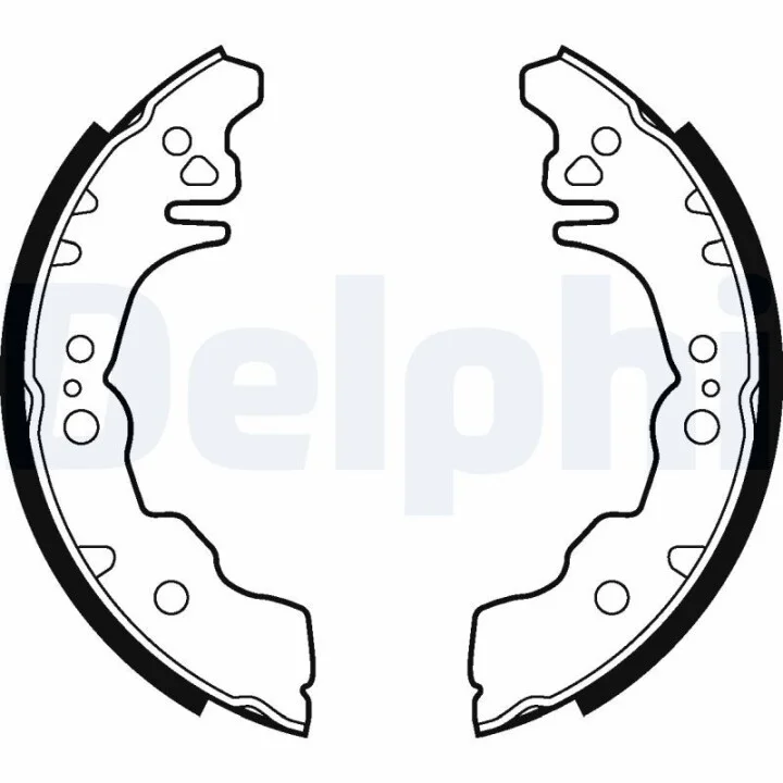 DELPHI SUBARU Колодки гальмівні барабанні задн. JUSTY IV 1.0 (M300) 07-, DAIHATSU MATERIA (M4_) 1.5 ECO 4WD 06- Delphi LS2023 (фото 1)