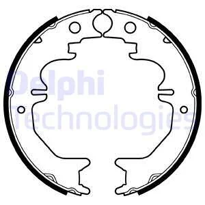 Тормозные колодки, барабанные Delphi LS2053