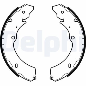 ISUZU Щоки гальмівні задн. D-MAX I (TFR, TFS) 2.5 DiTD 06-12, D-MAX I 3.0 D 07-12 Delphi LS2063