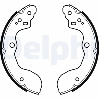 Тормозные колодки, барабанные Delphi LS2071